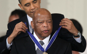 Barack Obama awards John Lewis the Presidential Medal of Freedom in 2011