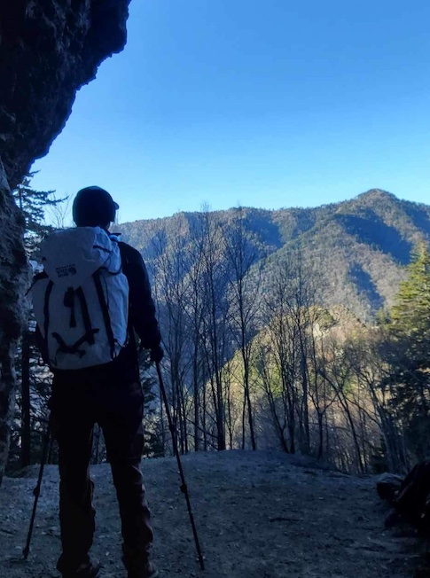 My Friend and Mt. LeConte